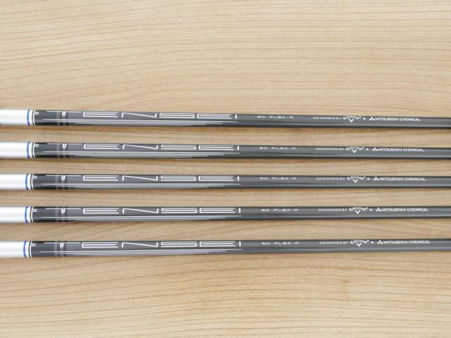 Iron set : Callaway : ชุดเหล็ก Callaway Paradym Ai Smoke (ออกปี 2024 ตีง่ายมาก ไกล Japan Spec.) มีเหล็ก 6-Pw (5 ชิ้น) ก้านกราไฟต์ Mitsubishi TENSEI 50 Flex R