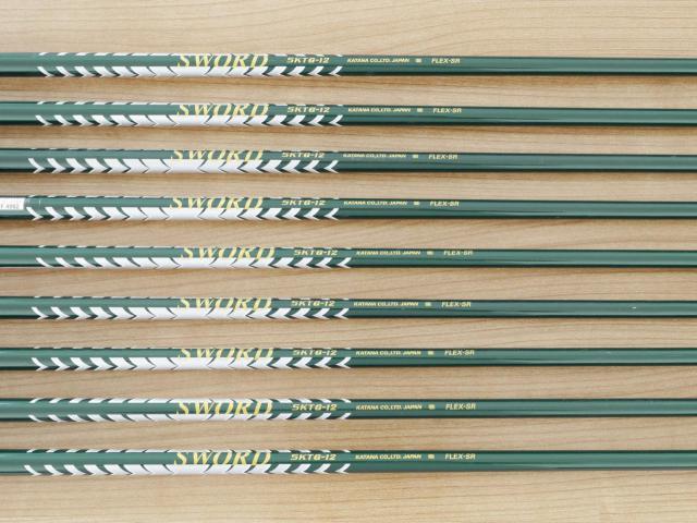 Iron set : Katana : ชุดเหล็กกระเทย Katana Snipe Iron LX-9 มีเหล็ก 4-Pw,Aw,Sw (9 ชิ้น) ก้านกราไฟต์ Flex SR
