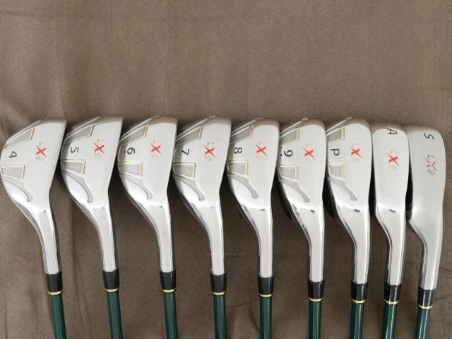 Iron set : Katana : ชุดเหล็กกระเทย Katana Snipe Iron LX-9 มีเหล็ก 4-Pw,Aw,Sw (9 ชิ้น) ก้านกราไฟต์ Flex SR
