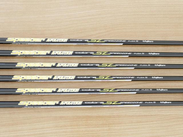 Iron set : Other Brand : ชุดเหล็ก Cobra Speedzone SZ (ใบใหญ่ ตีง่าย) มีเหล็ก 5-Pw (6 ชิ้น) ก้านกราไฟต์ Fujikura Speeder Evolution Flex S