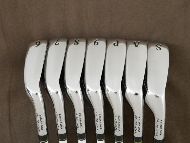 Iron set : Katana : ชุดเหล็ก Katana Sword IZU Max G (ตีง่าย หน้าเด้ง) มีเหล็ก 6-Pw,Aw,Sw (7 ชิ้น) ก้านกราไฟต์ Fujikura Speeder 589 Flex R