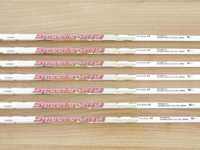 Iron set : Katana : ชุดเหล็ก Katana Sword IZU Max G (ตีง่าย หน้าเด้ง) มีเหล็ก 6-Pw,Aw,Sw (7 ชิ้น) ก้านกราไฟต์ Fujikura Speeder 589 Flex R