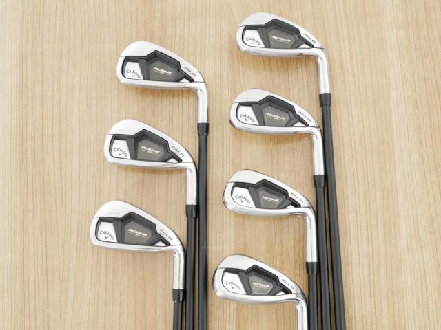 Iron set : Callaway : ชุดเหล็ก Callaway Rogue ST Max OS (ออกปี 2022 ตีง่ายสุดๆ ไกลสุดๆ) มีเหล็ก 5-Pw,Aw (7 ชิ้น) ก้านกราไฟต์ Fujikura Speeder NX 40 Flex R