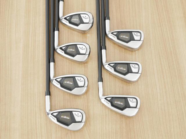 Iron set : Callaway : ชุดเหล็ก Callaway Rogue ST Max OS (ออกปี 2022 ตีง่ายสุดๆ ไกลสุดๆ) มีเหล็ก 5-Pw,Aw (7 ชิ้น) ก้านกราไฟต์ Fujikura Speeder NX 40 Flex R