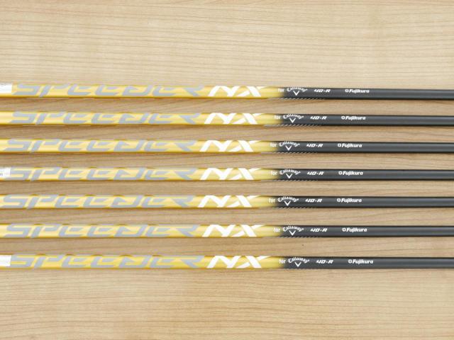 Iron set : Callaway : ชุดเหล็ก Callaway Rogue ST Max OS (ออกปี 2022 ตีง่ายสุดๆ ไกลสุดๆ) มีเหล็ก 5-Pw,Aw (7 ชิ้น) ก้านกราไฟต์ Fujikura Speeder NX 40 Flex R