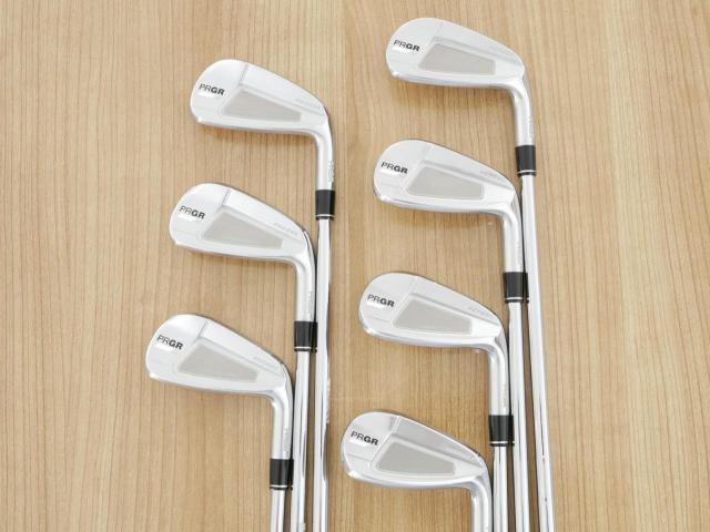Iron set : PRGR : ชุดเหล็ก PRGR 01 Forged (Titanium Core ปี 2021) มีเหล็ก 4-Pw (7 ชิ้น) ก้านเหล็ก NS Pro Modus 105 Flex S