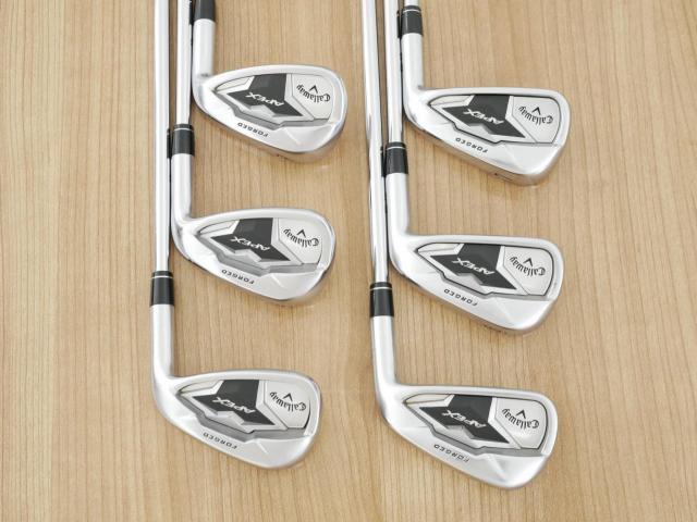 Iron set : Callaway : ชุดเหล็ก Callaway APEX Forged (ออกปี 2019) มีเหล็ก 5-Pw (6 ชิ้น) ก้านเหล็ก NS Pro ZELOS 8 Flex S