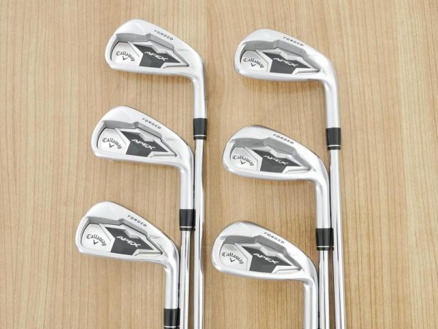 Iron set : Callaway : ชุดเหล็ก Callaway APEX Forged (ออกปี 2019) มีเหล็ก 5-Pw (6 ชิ้น) ก้านเหล็ก NS Pro ZELOS 8 Flex S
