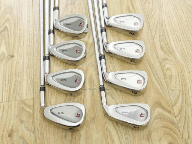 Iron set : Other Brand : ชุดเหล็ก Wilson TAB III (รุ่นท๊อปสุด หน้าเด้ง ตีไกล) มีเหล็ก 5-Pw,Aw,Sw (8 ชิ้น) ก้านเหล็ก NS Pro 850 Flex S