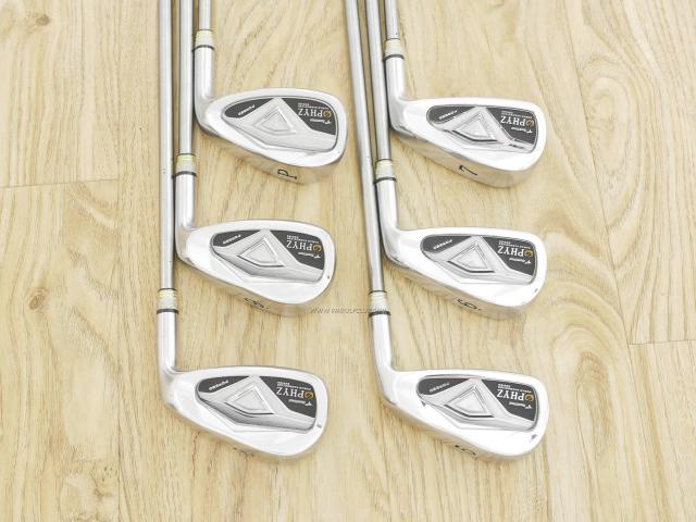 Iron set : Tourstage : ชุดเหล็ก Tourstage PHYZ Forged (ซีรี่ย์ท๊อป นุ่มไกล) มีเหล็ก 5-Pw (6 ชิ้น) ก้านกราไฟต์ FSP Winbird BIG TRAJECTORY CD50 Flex R