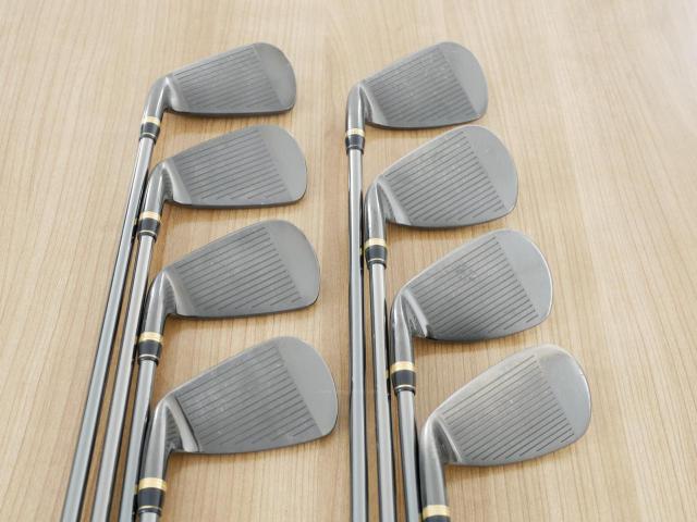 Iron set : Tourstage : ชุดเหล็ก Tourstage EXE Super Premium (ตัวท้อปสุด หน้าเด้ง) มีเหล็ก 5-Pw,Aw,Sw (8 ชิ้น) ก้านกราไฟต์ Flex R
