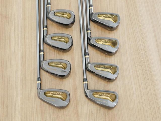 Iron set : Tourstage : ชุดเหล็ก Tourstage EXE Super Premium (ตัวท้อปสุด หน้าเด้ง) มีเหล็ก 5-Pw,Aw,Sw (8 ชิ้น) ก้านกราไฟต์ Flex R