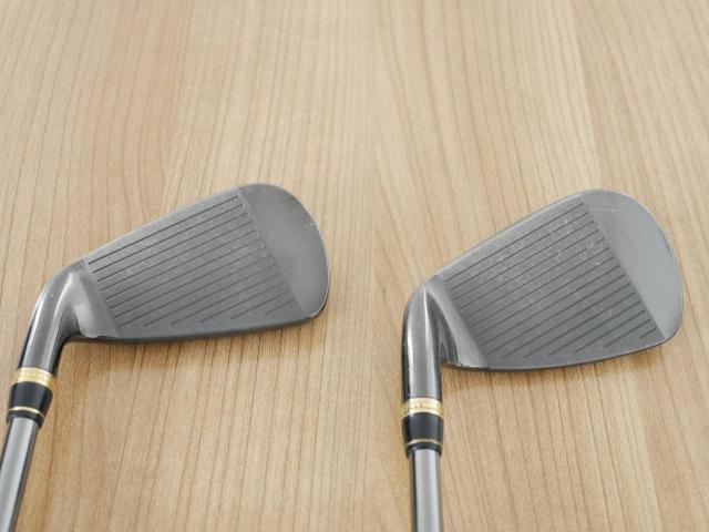 Iron set : Tourstage : ชุดเหล็ก Tourstage EXE Super Premium (ตัวท้อปสุด หน้าเด้ง) มีเหล็ก 5-Pw,Aw,Sw (8 ชิ้น) ก้านกราไฟต์ Flex R