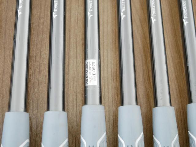 Iron set : Tourstage : ชุดเหล็ก Tourstage EXE Super Premium (ตัวท้อปสุด หน้าเด้ง) มีเหล็ก 5-Pw,Aw,Sw (8 ชิ้น) ก้านกราไฟต์ Flex R