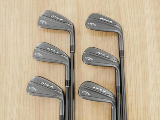 Iron set : Callaway : ชุดเหล็ก Callaway Apex Ti Fusion Black (รุ่นท็อปสุด แพงที่สุด ปี 2025 ของใหม่ 8 หมื่นบาท) มีเหล็ก 6-Pw,Aw (6 ชิ้น) ก้านกราไฟต์ UST Mamiya ATTAS FF 85 Flex S