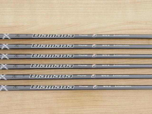 Iron set : Bridgestone : ชุดเหล็ก Bridgestone Tour B 202CBP Forged (ปี 2021) มีเหล็ก 5-Pw (6 ชิ้น) ก้านกราไฟต์ Mitsubishi Diamana Thump iB70 Flex S