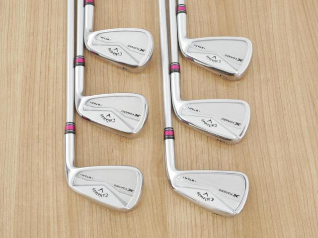 Iron set : Callaway : ชุดเหล็ก Callaway X Forged Star (ออกปี 2024) มีเหล็ก 5-Pw (6 ชิ้น) ก้านกราไฟต์ Fujikura MCI 60 Flex R