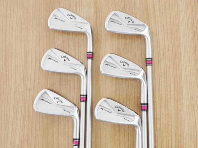 Iron set : Callaway : ชุดเหล็ก Callaway X Forged Star (ออกปี 2024) มีเหล็ก 5-Pw (6 ชิ้น) ก้านกราไฟต์ Fujikura MCI 60 Flex R