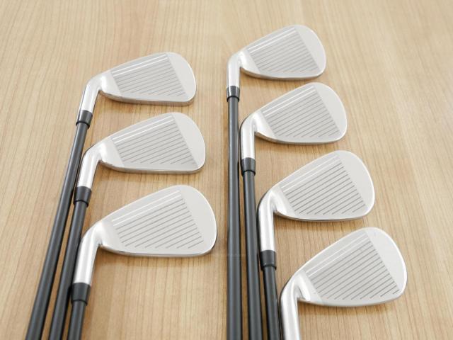 Iron set : Callaway : ชุดเหล็ก Callaway Rogue ST Max (ออกปี 2022 ตีง่าย ไกลมาก) มีเหล็ก 5-Pw,Aw (7 ชิ้น) ก้านกราไฟต์ Fujikura VENTUS 5 Flex R