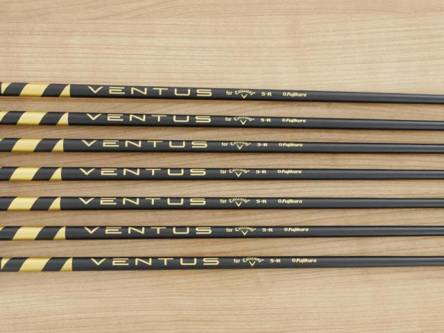 Iron set : Callaway : ชุดเหล็ก Callaway Rogue ST Max (ออกปี 2022 ตีง่าย ไกลมาก) มีเหล็ก 5-Pw,Aw (7 ชิ้น) ก้านกราไฟต์ Fujikura VENTUS 5 Flex R