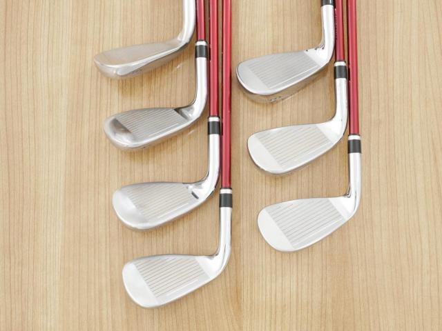 Iron set : Katana : ชุดเหล็ก Katana Voltio IV G Series I Silver (ปี 2017) มีเหล็ก 6-Pw,Aw,Sw (7 ชิ้น เหล็กยาวเป็นกระเทย) ก้านกราไฟต์ Fujikura Speeder 360 Flex R
