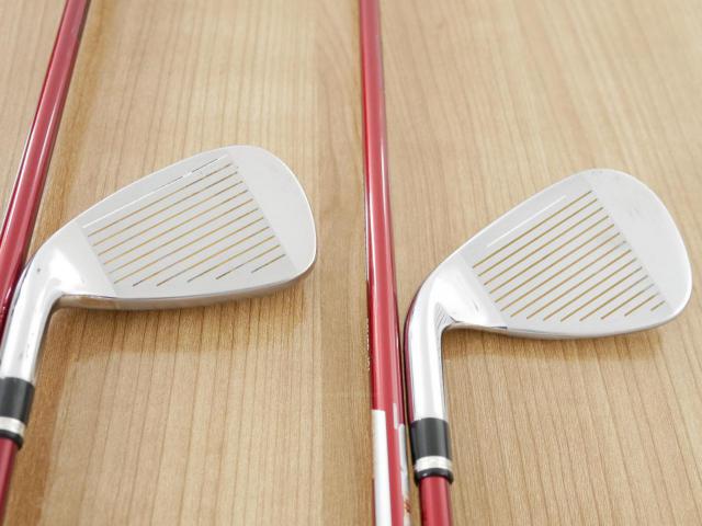 Iron set : Katana : ชุดเหล็ก Katana Voltio IV G Series I Silver (ปี 2017) มีเหล็ก 6-Pw,Aw,Sw (7 ชิ้น เหล็กยาวเป็นกระเทย) ก้านกราไฟต์ Fujikura Speeder 360 Flex R