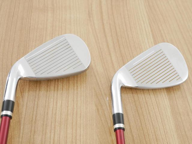 Iron set : Katana : ชุดเหล็ก Katana Voltio IV G Series I Silver (ปี 2017) มีเหล็ก 6-Pw,Aw,Sw (7 ชิ้น เหล็กยาวเป็นกระเทย) ก้านกราไฟต์ Fujikura Speeder 360 Flex R