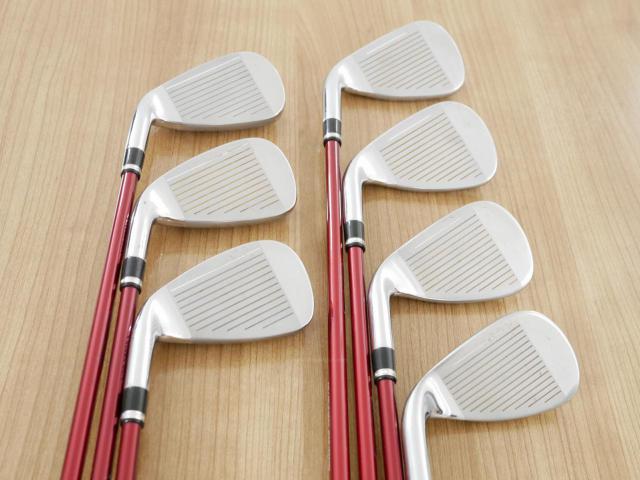 Iron set : Katana : ชุดเหล็ก Katana Voltio IV G Series I Silver (ปี 2017) มีเหล็ก 6-Pw,Aw,Sw (7 ชิ้น เหล็กยาวเป็นกระเทย) ก้านกราไฟต์ Fujikura Speeder 360 Flex R