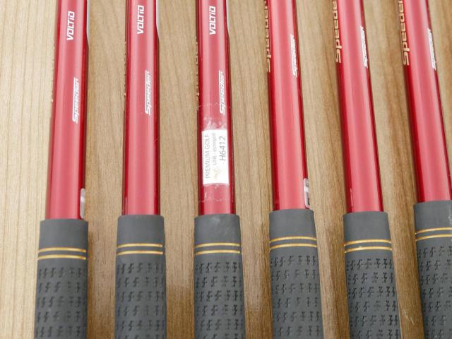 Iron set : Katana : ชุดเหล็ก Katana Voltio IV G Series I Silver (ปี 2017) มีเหล็ก 6-Pw,Aw,Sw (7 ชิ้น เหล็กยาวเป็นกระเทย) ก้านกราไฟต์ Fujikura Speeder 360 Flex R