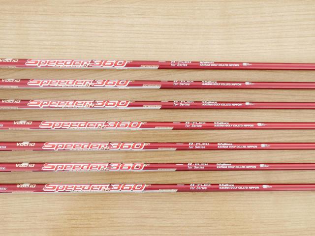 Iron set : Katana : ชุดเหล็ก Katana Voltio IV G Series I Silver (ปี 2017) มีเหล็ก 6-Pw,Aw,Sw (7 ชิ้น เหล็กยาวเป็นกระเทย) ก้านกราไฟต์ Fujikura Speeder 360 Flex R