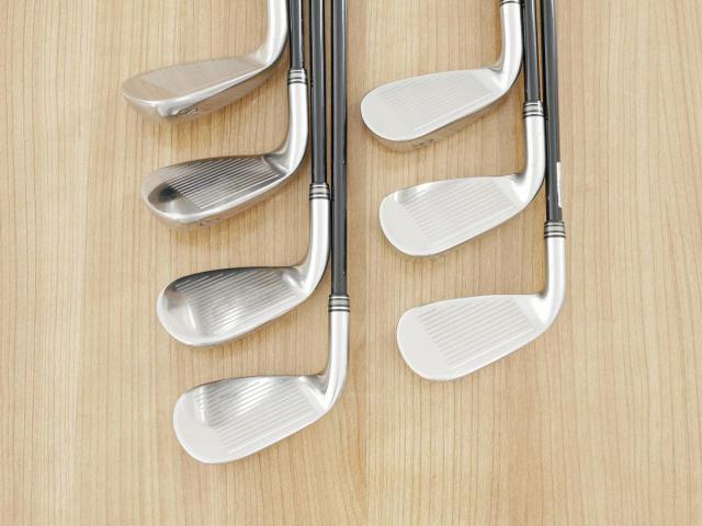 Iron set : XXIO : ชุดเหล็ก XXIO Cross (ออกปี 2019 ตีไกลที่สุดของที่สุดจาก XXIO หน้าเด้งสุดๆ) มีเหล็ก 7-Pw,Aw,Dw,Sw (7 ชิ้น ตีไกลกว่าปกติ 2 เบอร์) ก้านกราไฟต์ Flex R