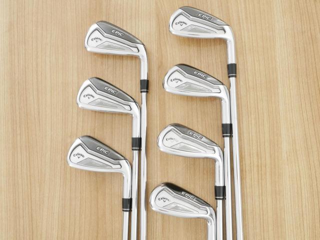 Iron set : Callaway : ชุดเหล็ก Callaway EPIC Forged Star (รุ่นท้อปสุด ปี 2020 ตีไกลกว่าปกติ 2 เบอร์) มีเหล็ก 6-Pw,Aw,Gw (7 ชิ้น) ก้านเหล็ก NS PRO ZELOS 7 FLEX S