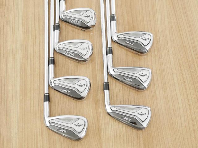 Iron set : Callaway : ชุดเหล็ก Callaway EPIC Forged Star (รุ่นท้อปสุด ปี 2020 ตีไกลกว่าปกติ 2 เบอร์) มีเหล็ก 6-Pw,Aw,Gw (7 ชิ้น) ก้านเหล็ก NS PRO ZELOS 7 FLEX S