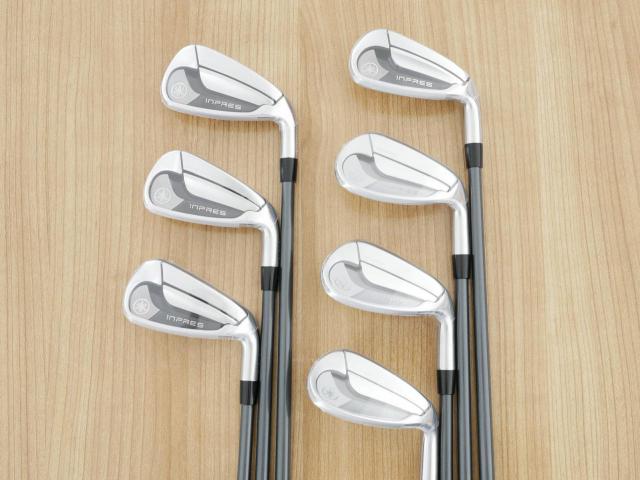 Iron set : Yamaha : **ของใหม่ ยังไม่แกะพลาสติก** ชุดเหล็ก Yamaha Inpres DriveStar Type D (รุ่นล่าสุด ออกปี 2024 ตีไกลที่สุด ไกลกว่าเหล็กทั่วไป 2 เบอร์ หน้าเด้งมากๆ) มีเหล็ก 7-Pw,Aw,As,Sw (7 ชิ้น) ก้านกราไฟต์ Fujikura Speeder NX M-425i Flex R