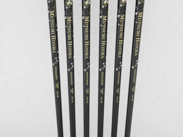 Iron set : Other Brand : **ของใหม่ ยังไม่แกะพลาสติก** ชุดเหล็ก Mutsumi Honma MH777 One Length (ใบใหญ่ ตีง่าย ไกล) มีเหล็ก 5-Pw (6 ชิ้น) ก้านกราไฟต์ Flex SR
