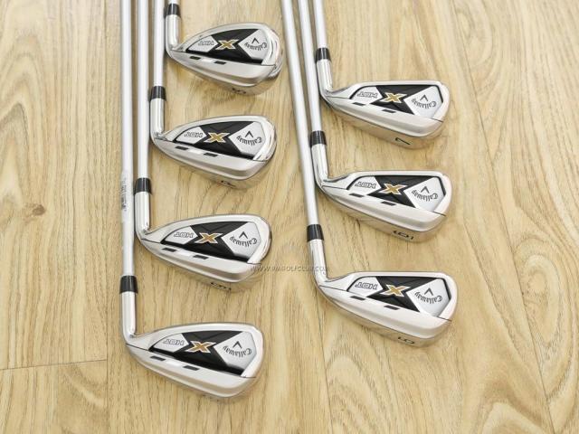 Iron set : Callaway : ชุดเหล็ก Callaway X Hot มีเหล็ก 5-Pw,Sw (7 ชิ้น) ก้านกราไฟต์ 60 Flex S