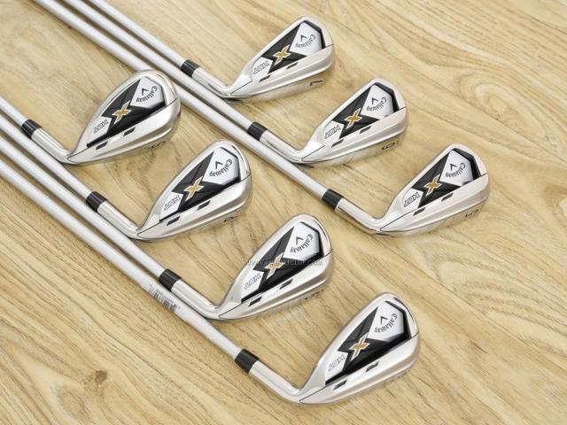 Iron set : Callaway : ชุดเหล็ก Callaway X Hot มีเหล็ก 5-Pw,Sw (7 ชิ้น) ก้านกราไฟต์ 60 Flex S