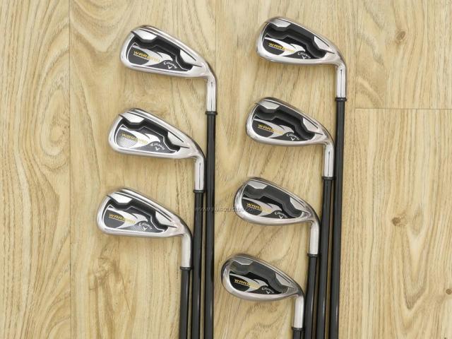 Iron set : Callaway : ชุดเหล็ก Callaway Warbird มีเหล็ก 5-Pw,Sw (7 ชิ้น) ก้านกราไฟต์ Flex R