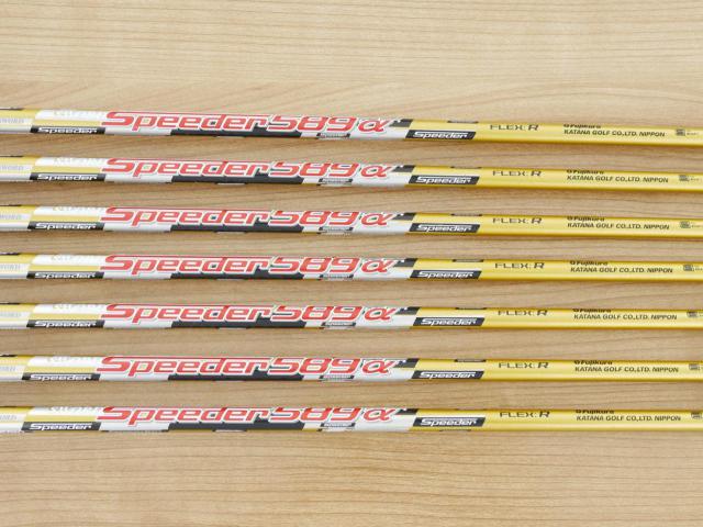 Iron set : Katana : ชุดเหล็ก Katana Sword ATC-589a (หน้าเด้ง) มีเหล็ก 6-Pw,Aw,Sw (7 ชิ้น) ก้านกราไฟต์ Fujikura Speeder 589 Flex R