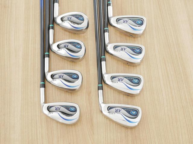 Iron set : Kasco : ชุดเหล็ก Kasco D-Max AR (ใบใหญ่หน้าเด้ง ไกล) มีเหล็ก 5-Pw,Aw,Sw (8 ชิ้น) ก้านกราไฟต์ Flex R