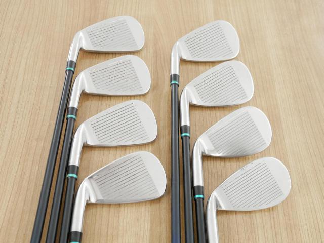 Iron set : Kasco : ชุดเหล็ก Kasco D-Max AR (ใบใหญ่หน้าเด้ง ไกล) มีเหล็ก 5-Pw,Aw,Sw (8 ชิ้น) ก้านกราไฟต์ Flex R