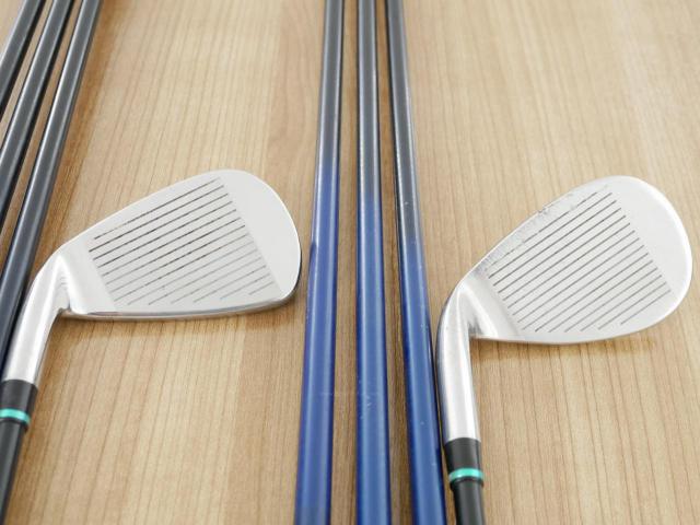 Iron set : Kasco : ชุดเหล็ก Kasco D-Max AR (ใบใหญ่หน้าเด้ง ไกล) มีเหล็ก 5-Pw,Aw,Sw (8 ชิ้น) ก้านกราไฟต์ Flex R