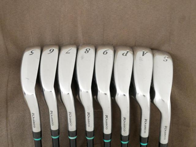 Iron set : Kasco : ชุดเหล็ก Kasco D-Max AR (ใบใหญ่หน้าเด้ง ไกล) มีเหล็ก 5-Pw,Aw,Sw (8 ชิ้น) ก้านกราไฟต์ Flex R