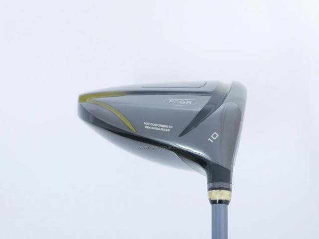 Driver : PRGR : ไดรเวอร์ PRGR Super EGG Long Spec (รุ่นใหม่ ออกปี 2018 หน้าเด้งเกินกฏ COR 0.86) Loft 10 ก้าน M-37 Flex R