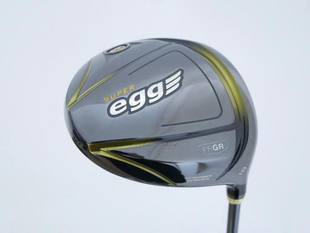 Driver : PRGR : ไดรเวอร์ PRGR Super EGG Long Spec (รุ่นใหม่ ออกปี 2018 หน้าเด้งเกินกฏ COR 0.86) Loft 10 ก้าน M-37 Flex R
