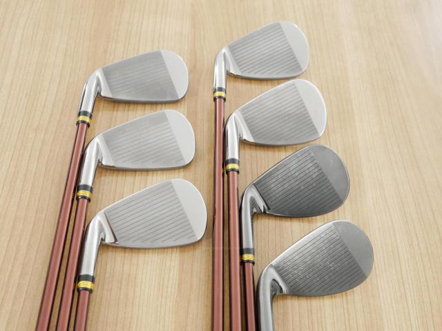 Iron set : Maruman : ชุดเหล็ก Maruman Majesty Prestigio X (รุ่นท๊อปสุด ปี 2020 หน้าเด้ง ตีไกลมาก ของใหม่ 1.2 แสนบาท) มีเหล็ก 7-10,Pw,Aw,Sw (7 ชิ้น เทียบเท่า 6-Pw,Aw,Sw) ก้านกราไฟต์ Flex R