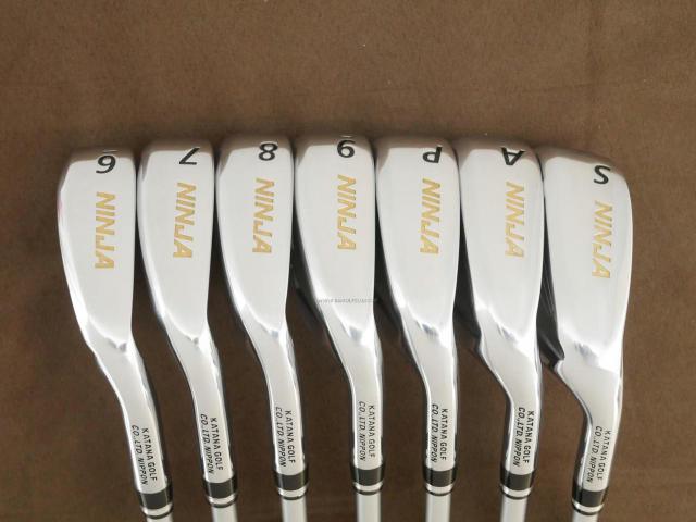 Iron set : Katana : ชุดเหล็ก Katana NINJA Hybrid Iron (รุ่นปี 2021 หน้าเด้ง ตีไกลมาก) มีเหล็ก 6-Pw,Aw,Sw (7 ชิ้น) ก้านกราไฟต์ Flex R