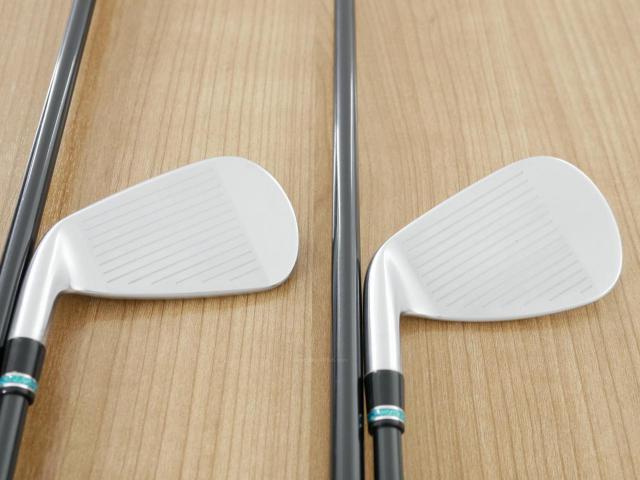 Iron set : PRGR : ชุดเหล็กกระเทย PRGR NEW Egg Forged (รุ่นปี 2020 ตีง่ายและไกลมากๆ เด้งสุดๆ COR 0.82) มีเหล็ก 6-Pw,Aw,As (7 ชิ้น) ก้านกราไฟต์ UST Mamiya ATTAS FF 85 Flex S