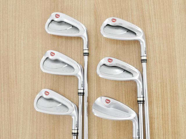 Iron set : PRGR : ชุดเหล็กกระเทย PRGR NEW Egg Forged (รุ่นปี 2020 ตีง่ายและไกลมากๆ เด้งสุดๆ COR 0.82) มีเหล็ก 7-Pw,Aw,As (6 ชิ้น) ก้านเหล็ก NS Pro 080 Flex SR (M40)