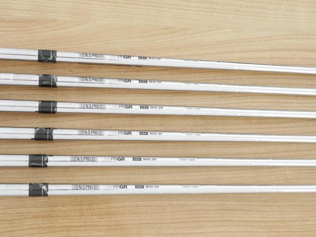 Iron set : PRGR : ชุดเหล็กกระเทย PRGR NEW Egg Forged (รุ่นปี 2020 ตีง่ายและไกลมากๆ เด้งสุดๆ COR 0.82) มีเหล็ก 7-Pw,Aw,As (6 ชิ้น) ก้านเหล็ก NS Pro 080 Flex SR (M40)